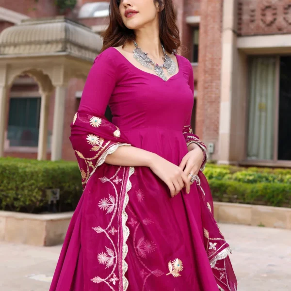 Sparkling Purple Gotapatti Suit Set