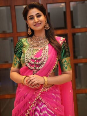 Fabric Printed Half Saree