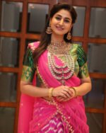 Fabric Printed Half Saree