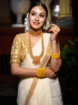 White Bridal Saree
